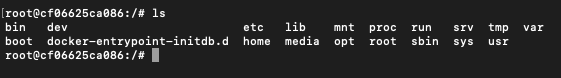 List of running containers
