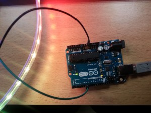 branchement ruban/ arduino 