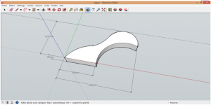 Structure en forme de vague sur le logiciel SketchUp