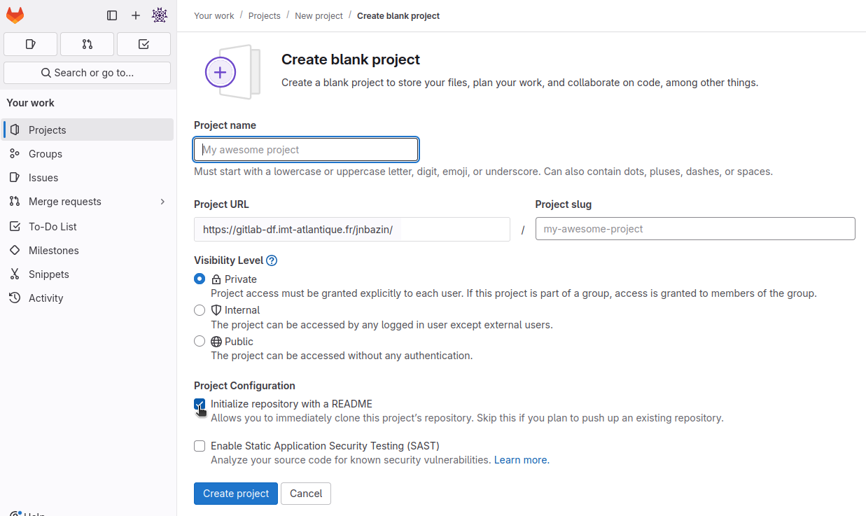 Configurer le projet