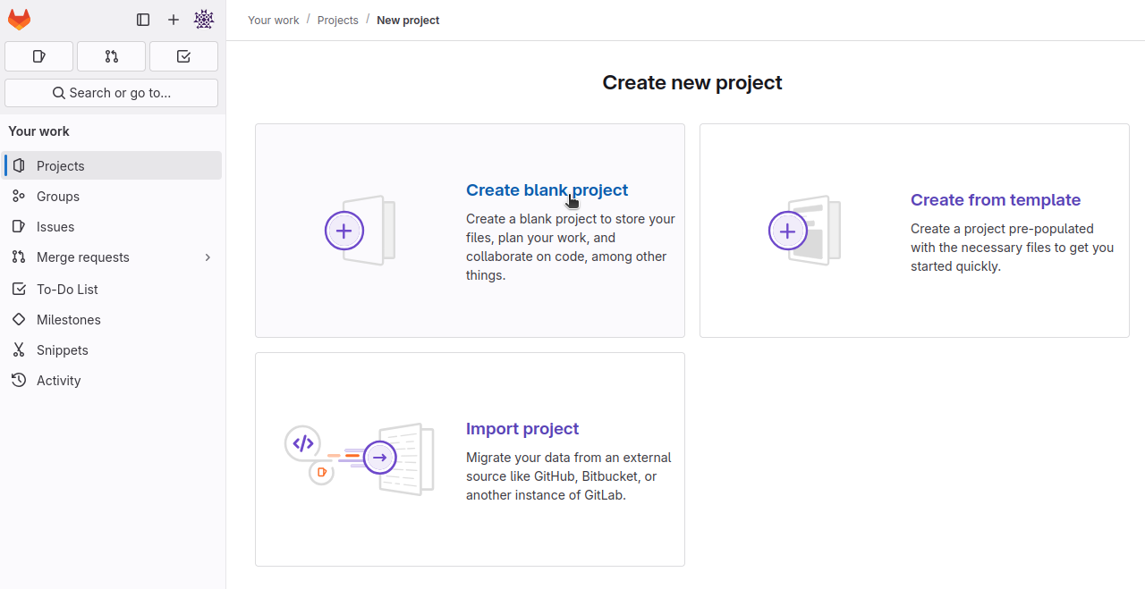 Blank project