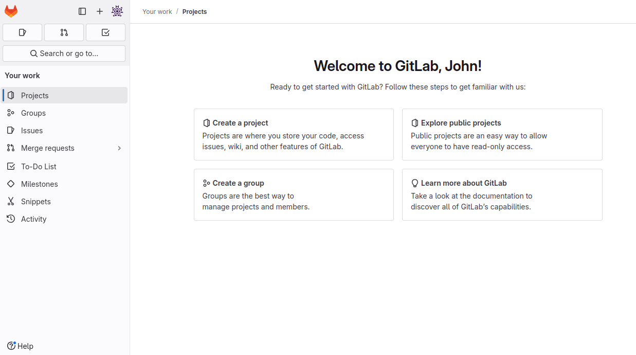 Gitlab Home