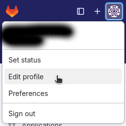 Menu profil